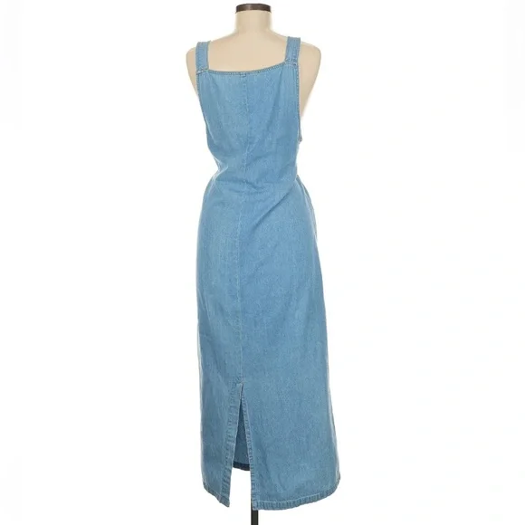 Vintage Robbie Bee Light Blue Denim Overall Dress - Picture 2 of 8
